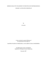 Modeling reactive transport of strontium-90 in heterogeneous variably-saturated subsurface