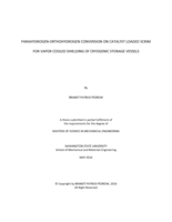 Parahydrogen-orthohydrogen conversion on catalyst loaded scrim for vapor cooled shielding of cryogenic storage vessels
