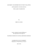 Movement and distribution of trout following hypolimnetic oxygenation in Twin Lakes, Washington