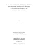 QTL analysis/validation of spike-architecture traits in wheat (Triticum aestivum L.), identification of new flanking club (C) gene loci, and club and lax seed identification by machine learning