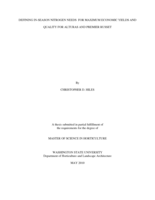 Defining in-season nitrogen needs for maximum economic yields and quality for Alturas and Premier Russet