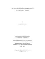 A rational method for the determination of wood frame wall stiffness