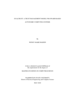 Dualtrust: a trust management model for swarm-based autonomic computing systems