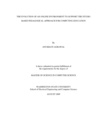 The evolution of an online environment to support the studio based pedagogical approach for computing education
