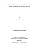 Methane production analysis of inhibited poultry digestion effluent after dilution and ammonia volatilization