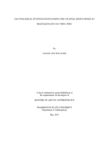 Palynological investigations during the colonial reducciones at Magdalena de Cao Viejo, Peru