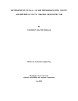 Development of small-scale thermoacoustic engine and thermoacoustic cooling demonstrator