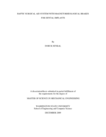 Haptic surgical aid system with magnetorheological brakes for dental implants