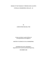 Design of fish passage at bridges and culverts: Hydraulic engineering circular - 26