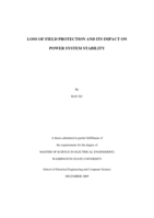 Loss of field protection and its impact on power system stability