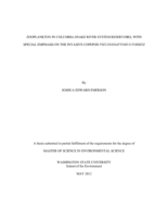 Zooplankton in Columbia-Snake River system reservoirs with special emphasis on the invasive copepod Pseudodiaptomus forbesi