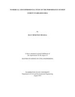 Numerical and experimental study of the performance of deep cement stabilized soils