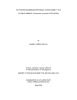 AFLP markers demonstrate male heterogamety in a fathead minnow (Pimephales promelas) population