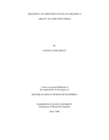 The effect of parenting styles on children's ability to cope with stress