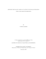 Efficient bit-plane coding of lattice vector quantization using one-norm enumeration