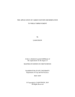 The application of carbon isotope discrimination to wheat improvement