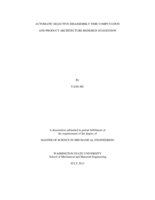 Automatic selective disassembly time computation and product architecture redesign suggestion