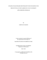 Utilizing near-infrared spectroscopy for non-destructive phenotypying in the Washington State University apple breeding program