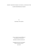 Genetic variation in Bromus tectorum (L.) (Poaceae) in the Eastern Mediterranean region