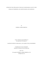 Estimating the upper limit of the soil water holding capacity using hydraulic properties and computer simulation modeling