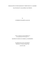 Degradation of monoaromatic compounds by an aerobic halotolerant alkaliphilic bacterium