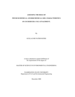 Assessing the role of physicochemical and biochemical soil characteristics on Escherichia coli attachment