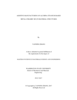 Additive manufacturing of alumina-titanium based metal-ceramic multi-material structures