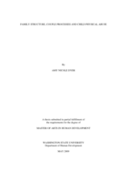 Family structure, couple processes and child physical abuse