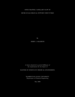 Open-channel capillary flow in micro-scale helical support structures