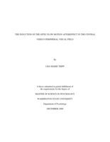 The induction of the optic flow motion aftereffect in the central versus peripheral visual field