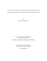 In situ effective diffusion coefficient profiles in biofilms using pulsed field gradient-nuclear magnetic resonance (PFG-NMR)