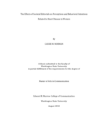 The effects of societal editorials on perceptions and behavioral intentions related to heart disease in women