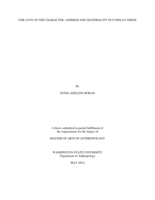 For love of the character: animism and materiality in cosplay dress