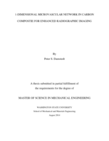 1-dimensional microvascular network in carbon compostie for enhanced radiographic imaging