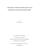 A wide-area control for mitigating angle instability in electric power systems