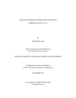 Aqueous synthesis of iodide sodalite for the immobilization of I-129