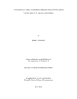 Into the gray area: Exploring smoking perceptions among young adults in Jakarta, Indonesia