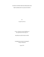 Student support services programs and first generation college students