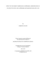 Effect of concurrent omeprazole-clopidogrel administration on platelet function and clopidogrel metabolism in healthy cats