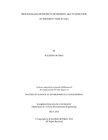 Process-based methods to determine lake evaporation on different time scales
