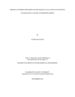 Highway stormwater media filter drains: evaluation of intensive accelerated loading on modified design