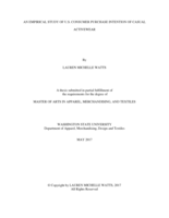 An empirical study of U.S. consumer purchase intention of casual activewear