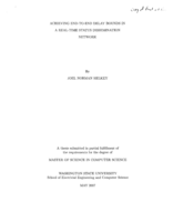 Achieving end-to-end delay bounds in a real-time status dissemination network