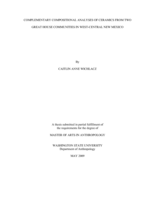 Complementary compositional analyses of ceramics from two great house communities in west-central New Mexico