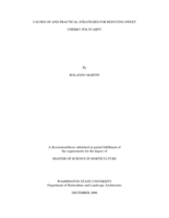 Causes of and practical strategies for reducing sweet cherry polycarpy