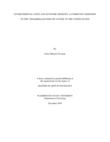 Environmental costs and economic benefits: a community response to the "neoliberalization of nature" in the United States