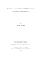 Architectural analysis of generated UML documentation representing physical components