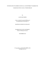 Investigating telomere length as a susceptibility marker for Tasmanian Devil facial tumor disease