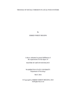 The role of social cohesion in local food systems