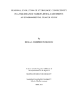 Seasonal evolution of hydrologic connectivity in a tile-drained agricultural catchment: an environmental tracer study